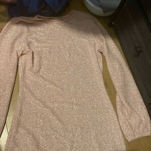 pink and silver dress